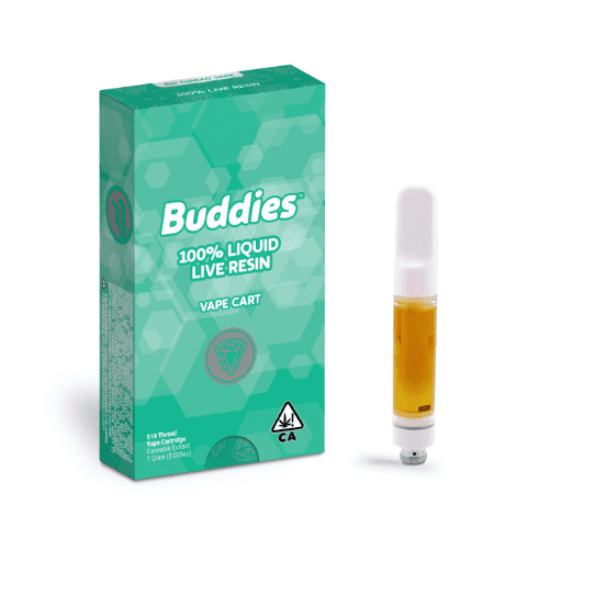 Photograph of product: Buddies Live Resin Cartridge Sour Diesel 1g - 
