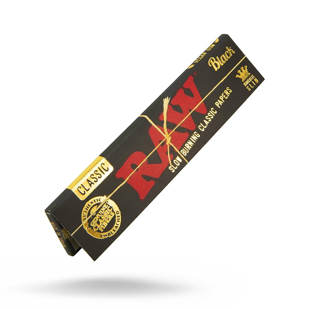Photograph of product: RAW | Classic Black | King Size Slim |  Rolling Papers