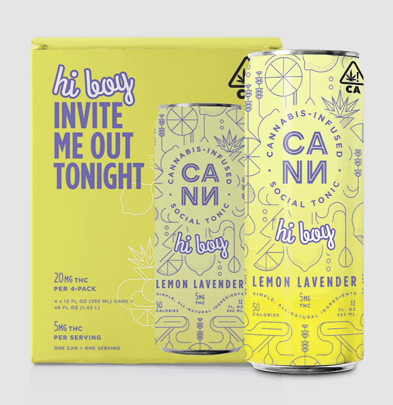 Photograph of Product: CANN | Hi-Boys | Lemon Lavender | 4pk