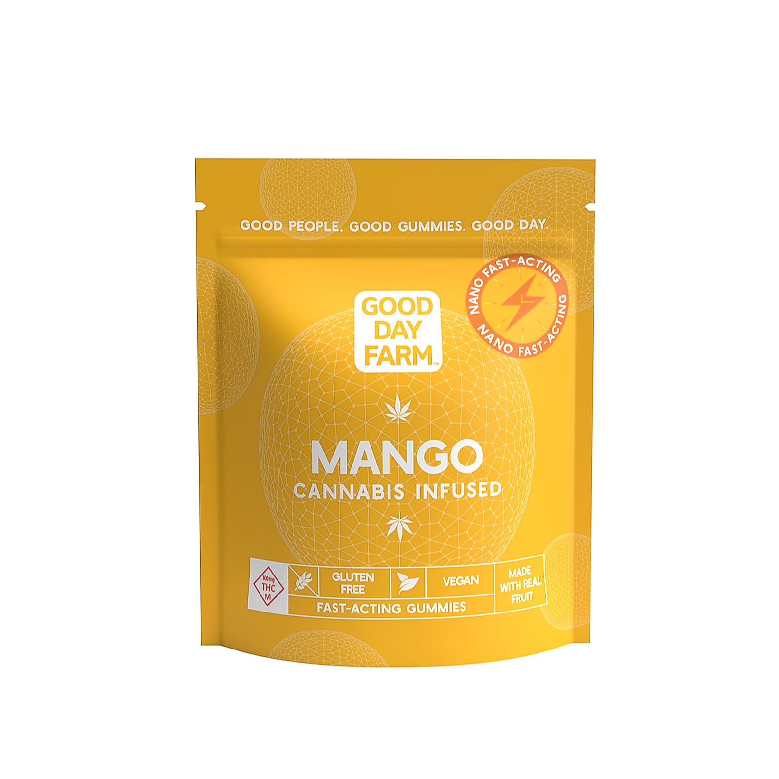 Photograph of Product: Mango Fast-Acting Nano Gummies (100mg)
