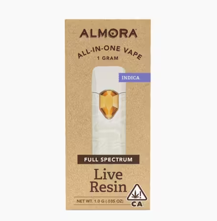 Photograph of product: Almora Farm Rosemary Garlic Oui'd Live Resin Full Spectrum AIO 1g
