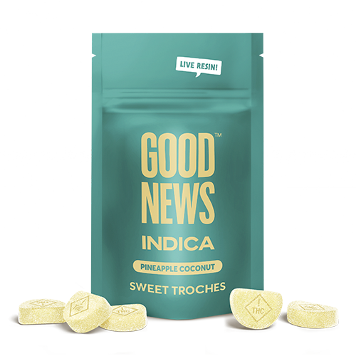 Photograph of product: 10ct/10mg Live Resin Troches (Pineapple Coconut)