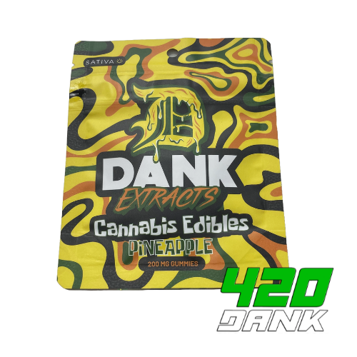 Photograph of product: Dank - 200mg Gummies - Pineapple (S)