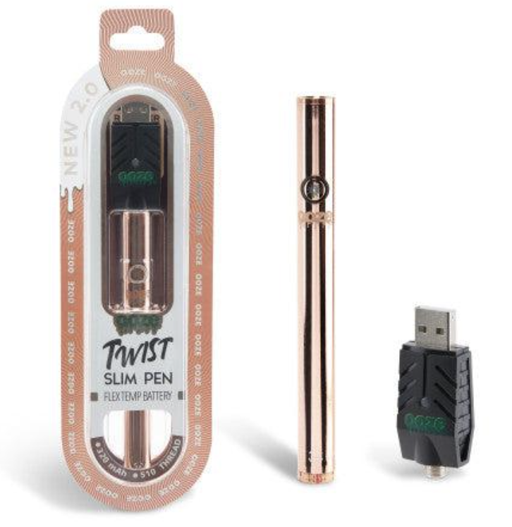 Photograph of product: Ooze Slim Twist Battery - Rose Gold