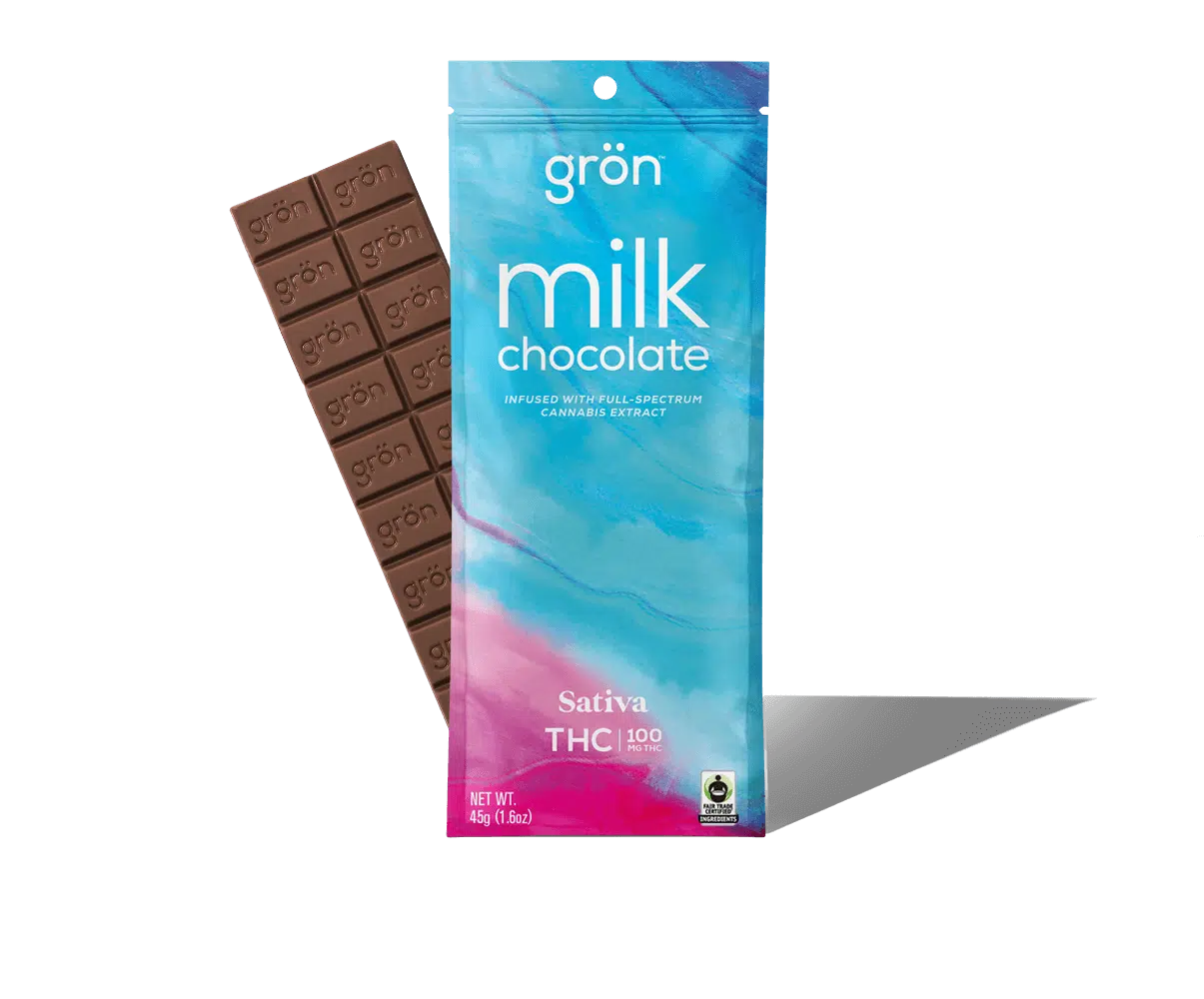 Photograph of product: Oui'd Milk Chocolate | 100mg Chocolate Bar