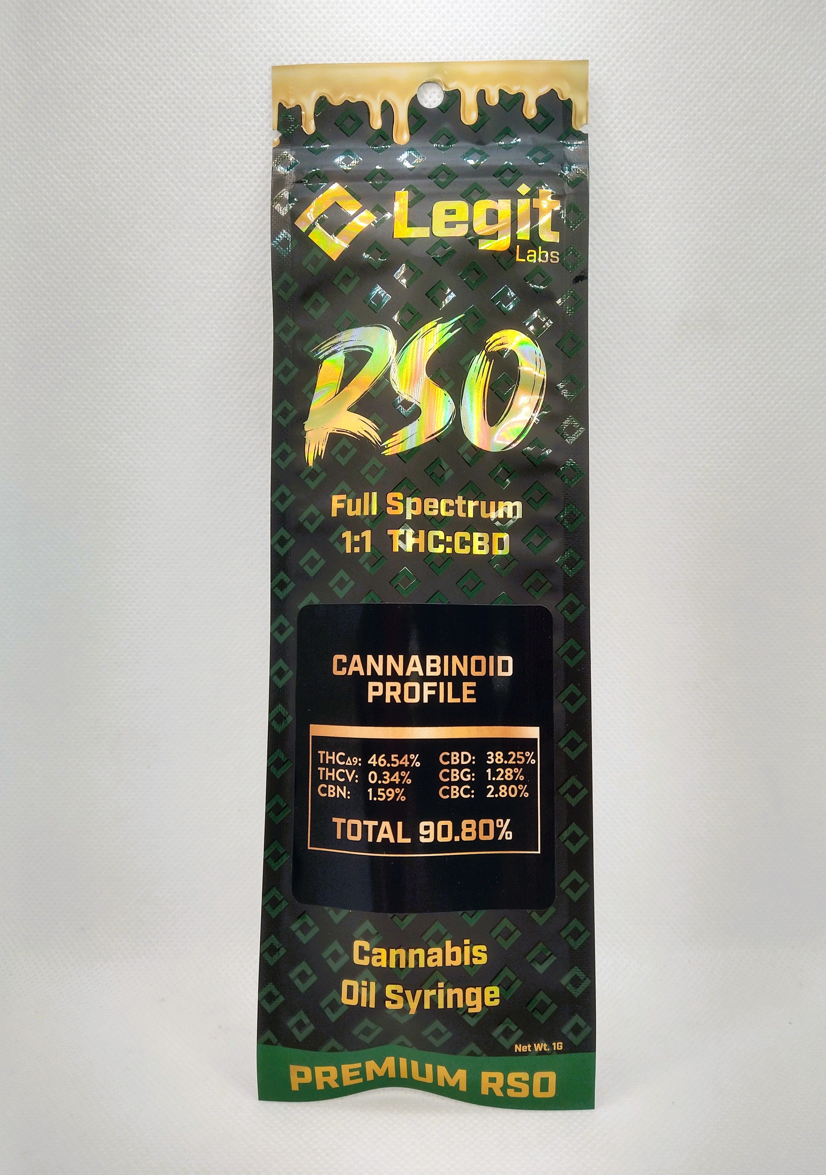 Photograph of product: Legit Labs | RSO 1:1 TH-oui:CBD