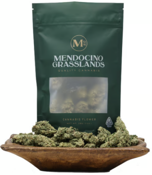 Photograph of product: Mendocino Grasslands Ice Cream Cake Indica, 7g