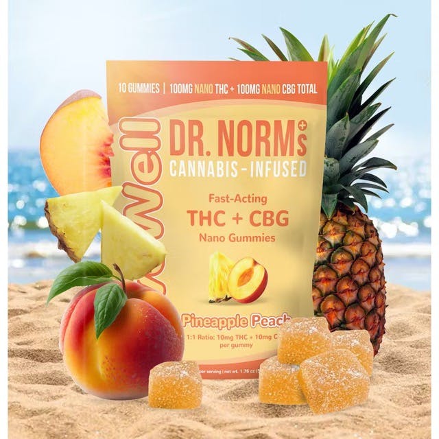 Photograph of product: LiveWell | Pineapple Peach 1:1 | 100mg - 