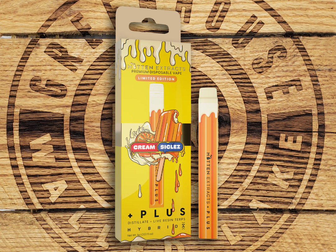 Photograph of product: Mitten Extracts | + Creamsiclez | 1g AIO