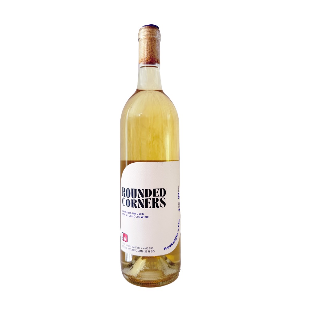 Photograph of product: 20mg 750ml Infused Sauvignon Blanc Wine 1:1 TH-oui:CBD