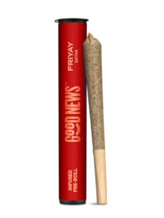 Photograph of product: Good News Friyay 1g Infused Pre-Roll