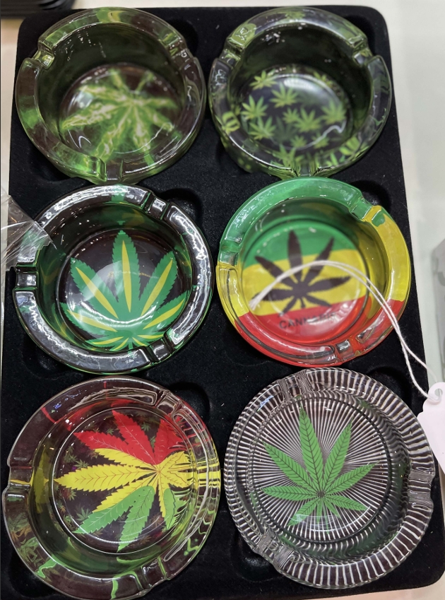 Photograph of product: Pot Leaf Ashtray - $9
