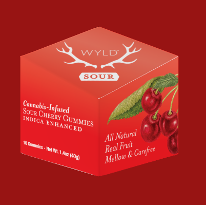 Photograph of product: Wyld | Distillate Gummies | - 100mg | Sour Cherry