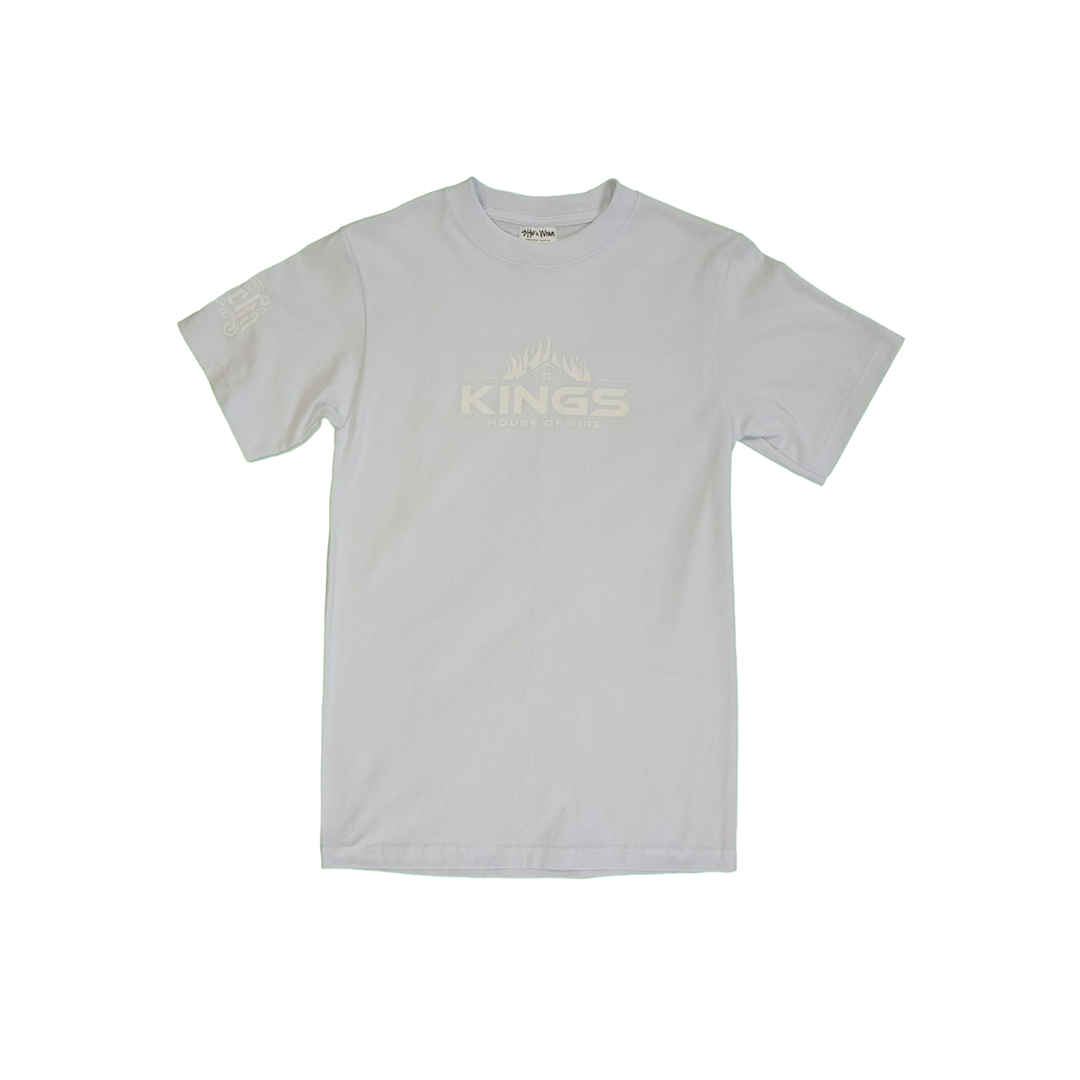 Photograph of product: T-Shirt | KHOF Logo White/White Sleeve S/S | White | S-XXL