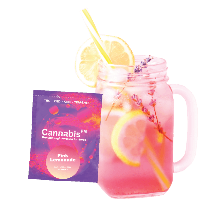 Photograph of product: Oui'dPM - Strawberry Kiwi 1:1:1 50mg TH-oui/50mg CBD/50mg CBN Gummies