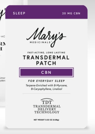 Photograph of product: Marys | TH-oui Sleep CBN Patch | .17mg (AU)
