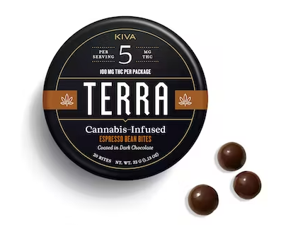 Photograph of product: Chocolate | Espresso Bean Bites | 100mg | 20pk | Kiva