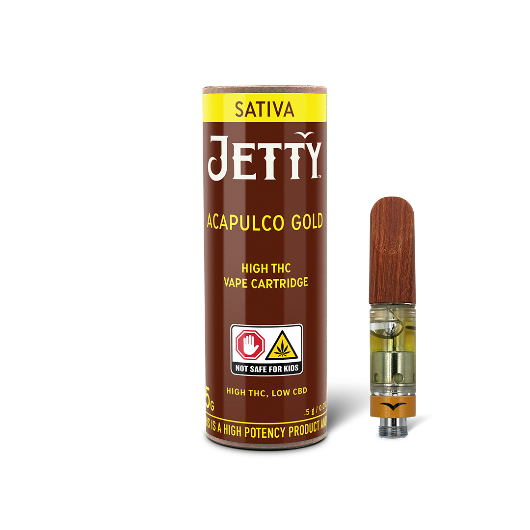 Photograph of product: Jetty - Acapulco Gold .5g Vape Cart