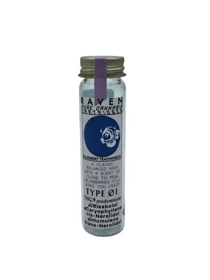 Photograph of product: Blueberry Trainwreck Cartridge | 1g