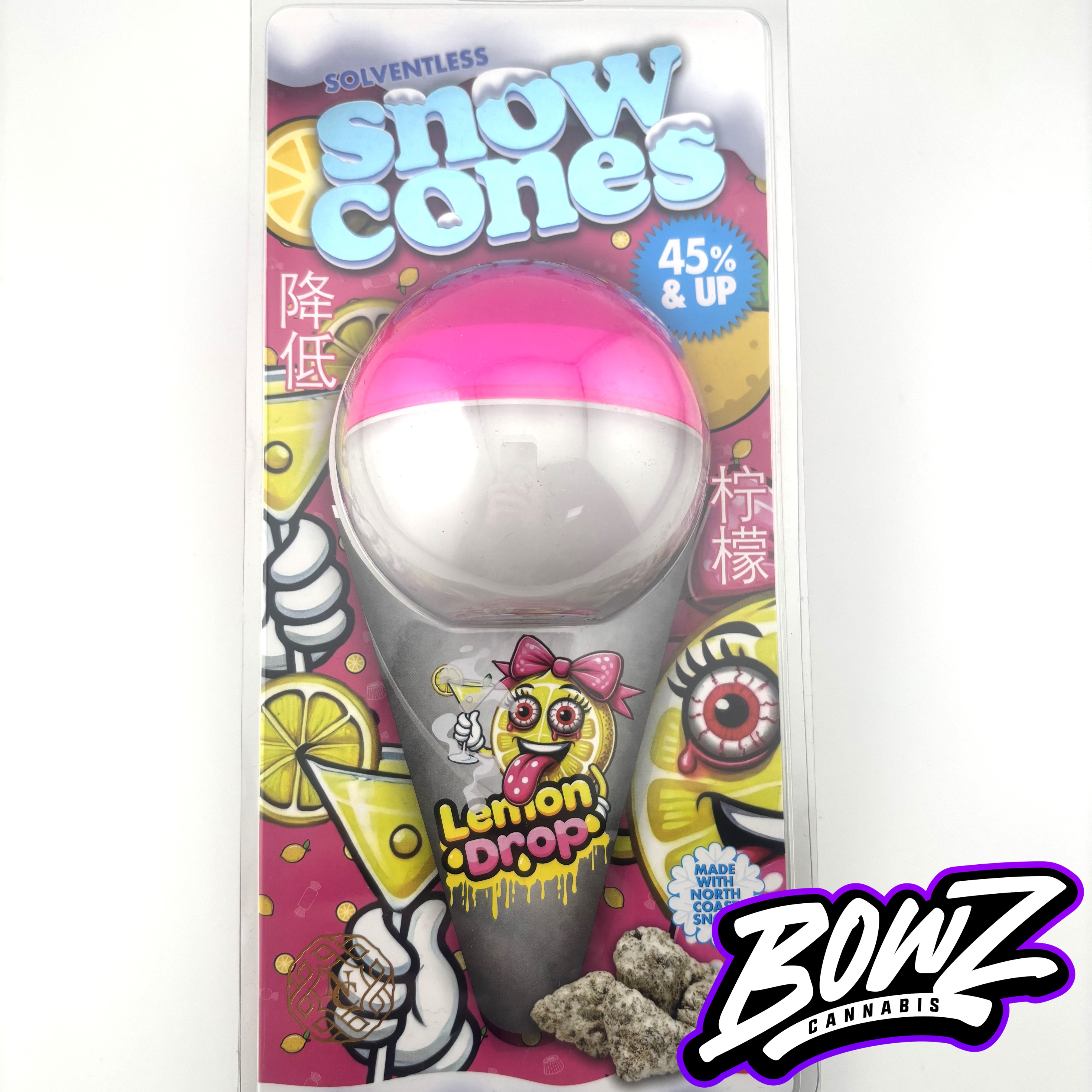 Photograph of product: NC x PP x Premier - Solventless Snow Cone - (3.5g) - **LEMON DROP**