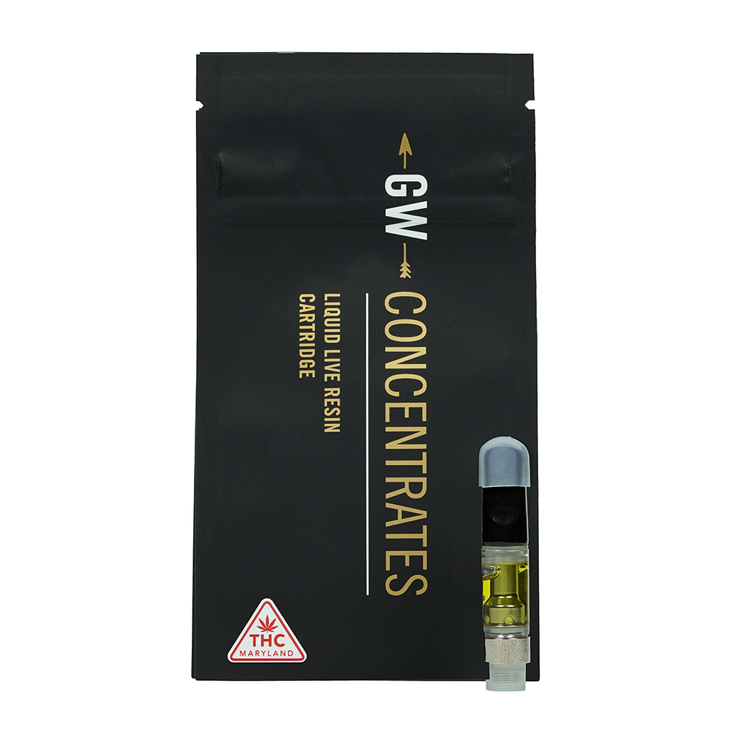 Photograph of product: Gandhari Live Resin Vape Cart 0.5g