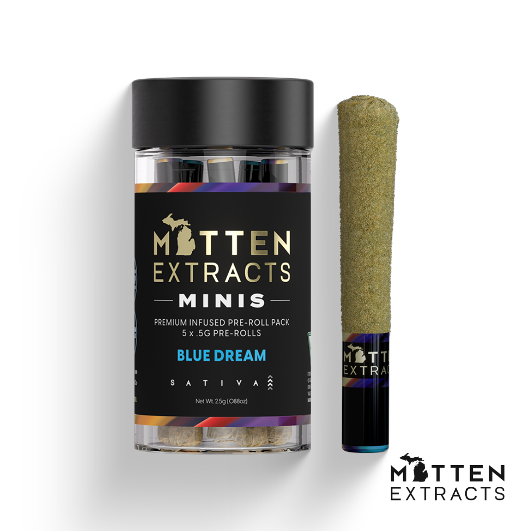 Photograph of product: Blue Dream Infused Pre-Rolls | 5pk | 2.5G
