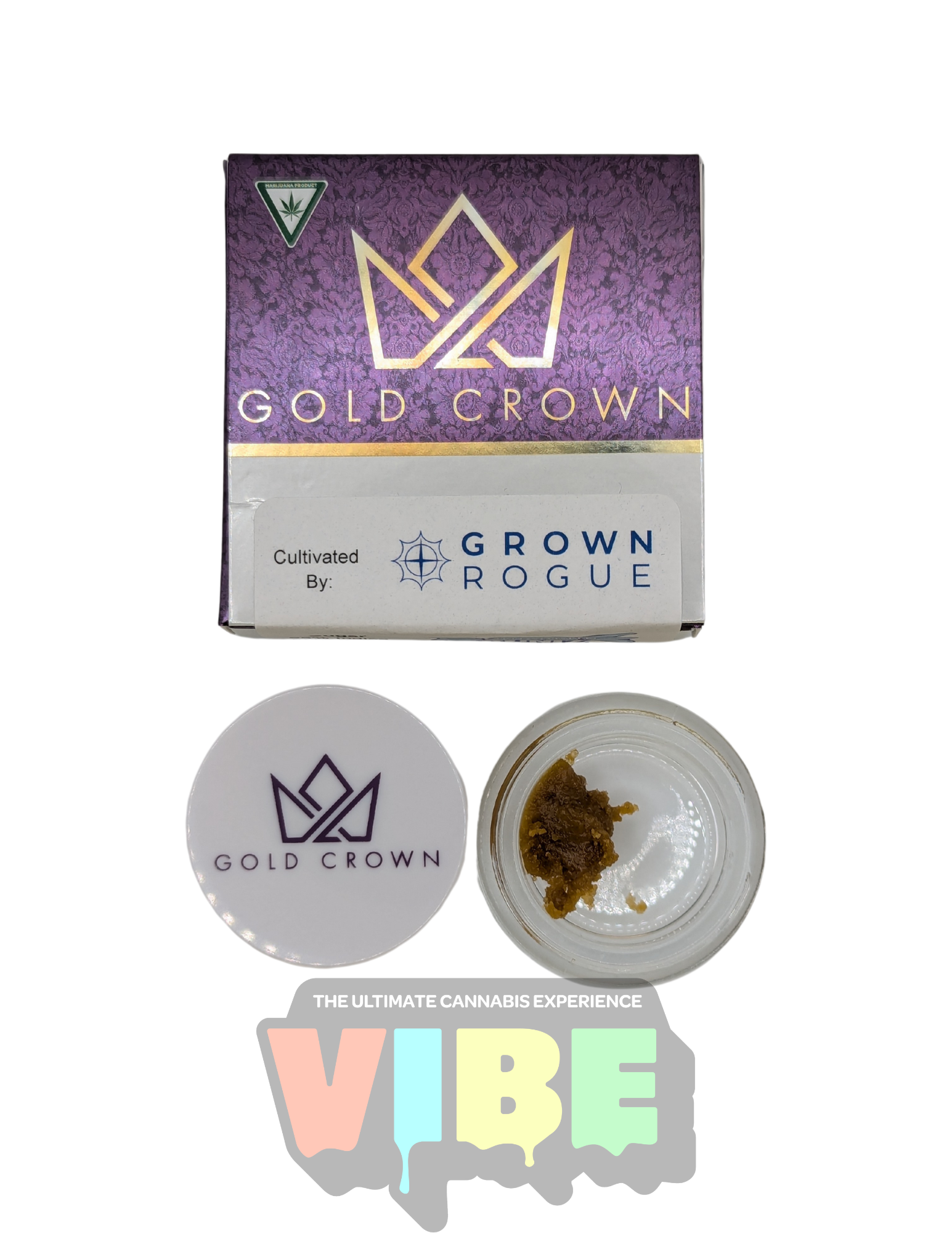 Photograph of product: Gold Crown X Grown Rouge | Sour Blue Runtz | 1g Sugar | REC