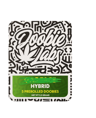 Photograph of Product: Doobie Labs | Rainbow Road | Pre Roll 5 Pack | 3.5