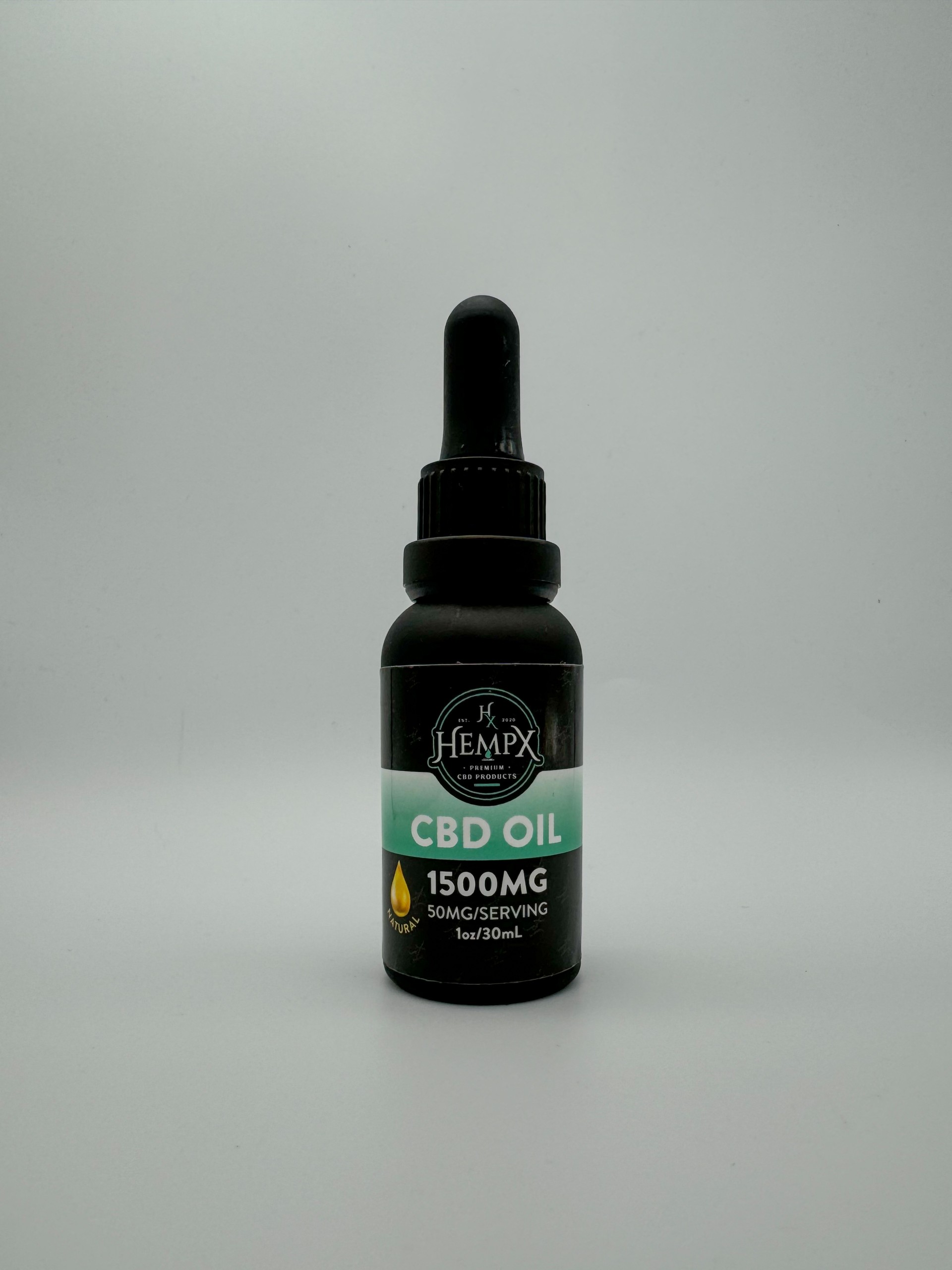 Photograph of product: 1500mg CBD Oil Tincture | Natural Flavor