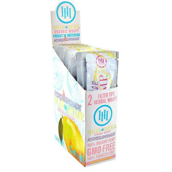 Photograph of product: High Hemp Organic Hemp Wrap Hydra Lemonade 2pk