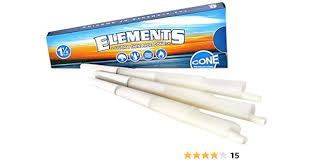 Photograph of product: Elements Ultra Thin Rice Cones 1 1/4 Size 6pk