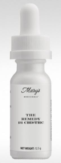 Photograph of product: Mary's Medicinals - Remedy CBD/TH-oui 1:1 Tincture (600mg)