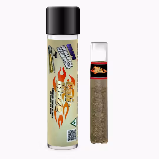 Photograph of product: Donut Grape Live Resin Infused Pre-roll 1.2g