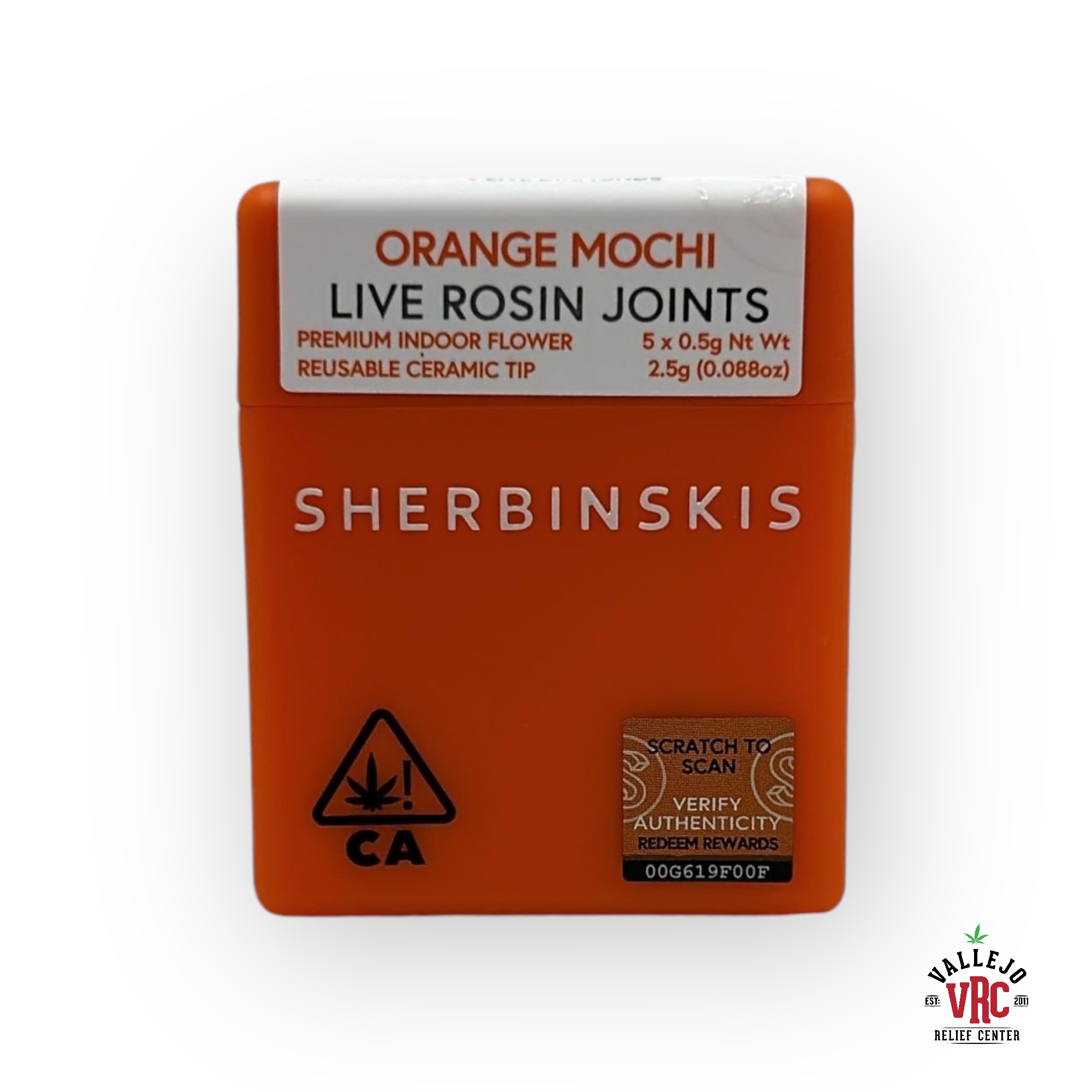 Photograph of product: ORANGE MOCHI INFUSED 5PK 2.5G