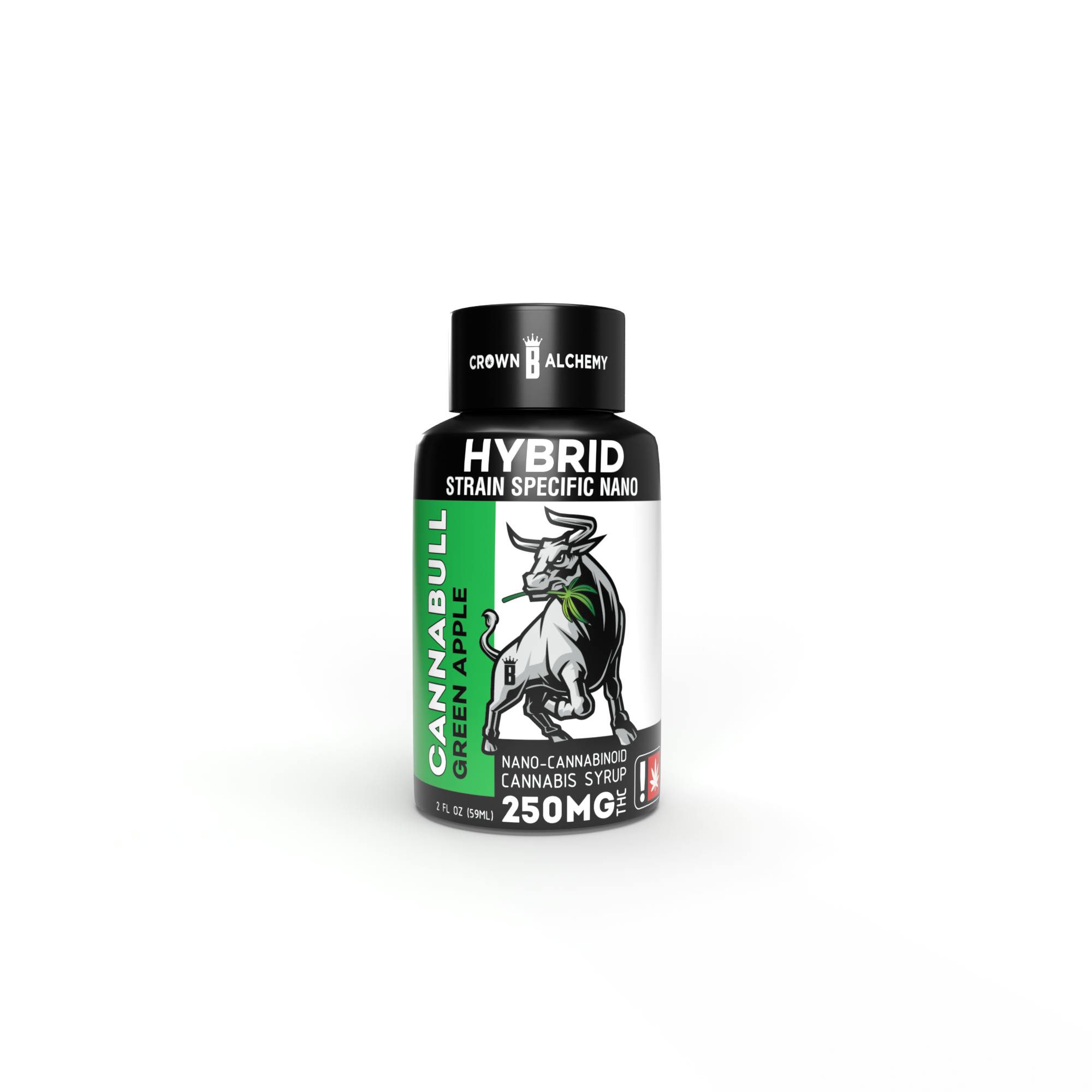 Photograph of product: Cannabull Green Apple Nano Cannabinoid Syrup