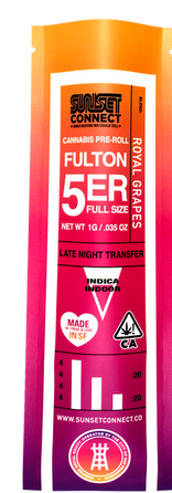 Photograph of product: Sunset Connect-Royal Grapes 1g Pre Roll