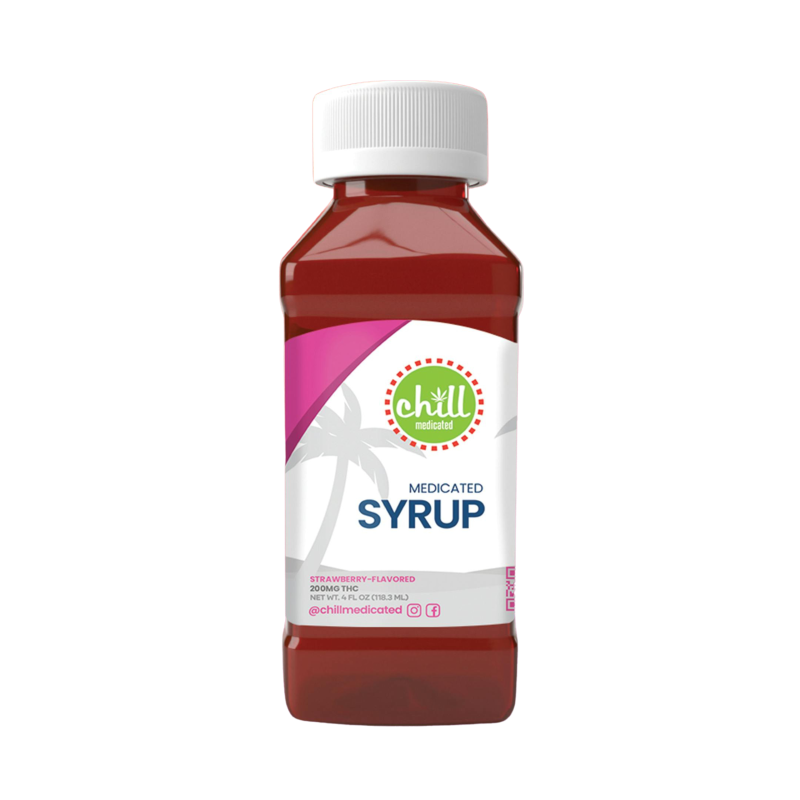 Photograph of product: Sugar-Free | Chill Syrup | Strawberry | 500mg