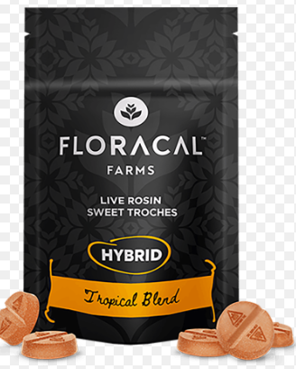 Photograph of product: 10ct/10mg Live Rosin Troches (Tropical Blend)