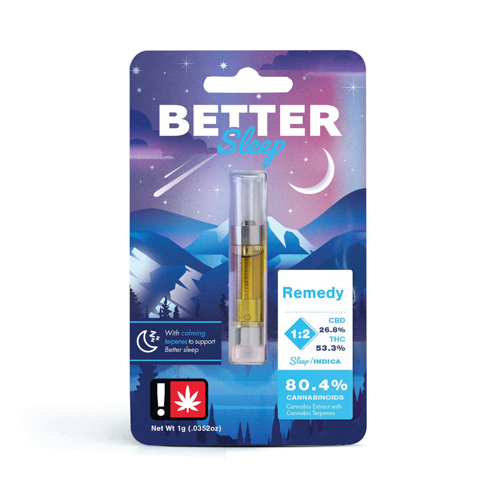 Photograph of product: 1:2 Better Sleep Remedy Cartridge | 1g