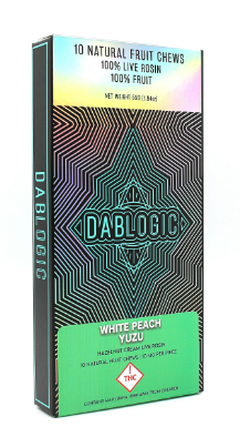 Photograph of product: Dablogic - Rosin Gummies - Local Peaches and Cream (H) 100mg