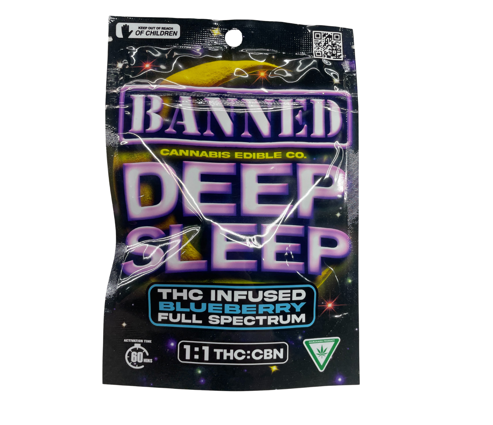 Photograph of product: Banned - 200MG (1:1) Deep Sleep Gummies - Watermelon