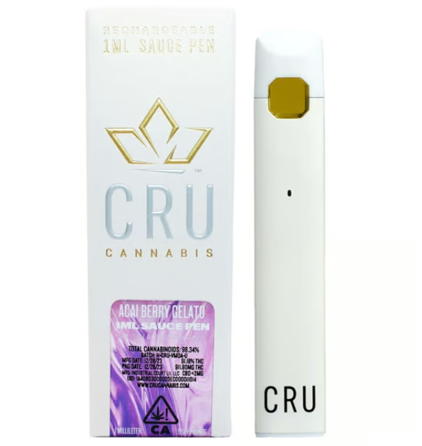Photograph of Product: CRU Acai Berry Gelato |  Live Resin | Vape