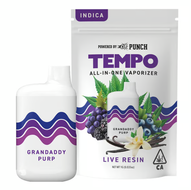 Photograph of product: GRANDADDY PURP | LIVE RESIN | DISPOSABLE | 1G