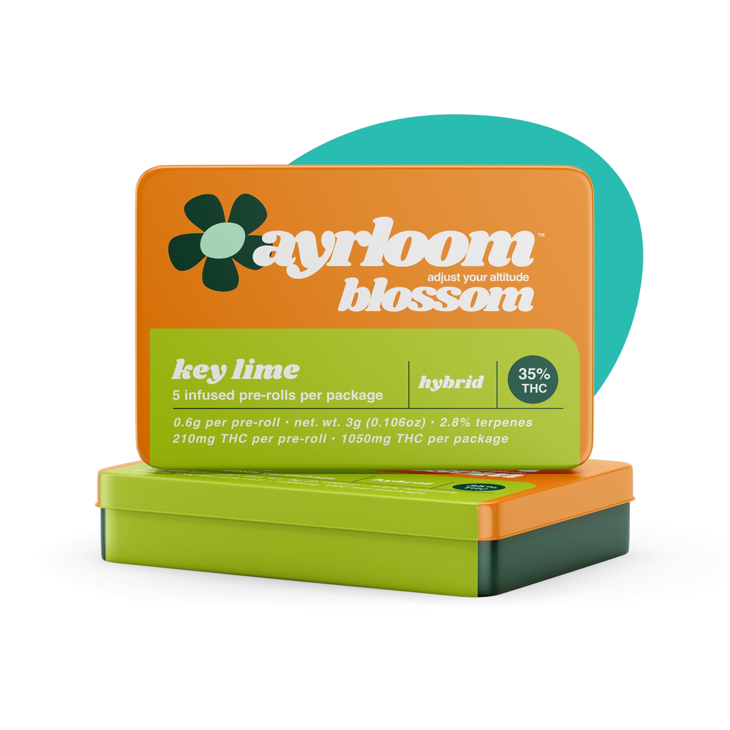 Photograph of product: 5-Pack Infused Pre-Rolls - Key Lime