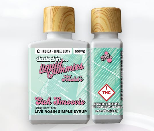 Photograph of product: Dialed In Liquid Gummies- Gak Smoovie (Hybrid)