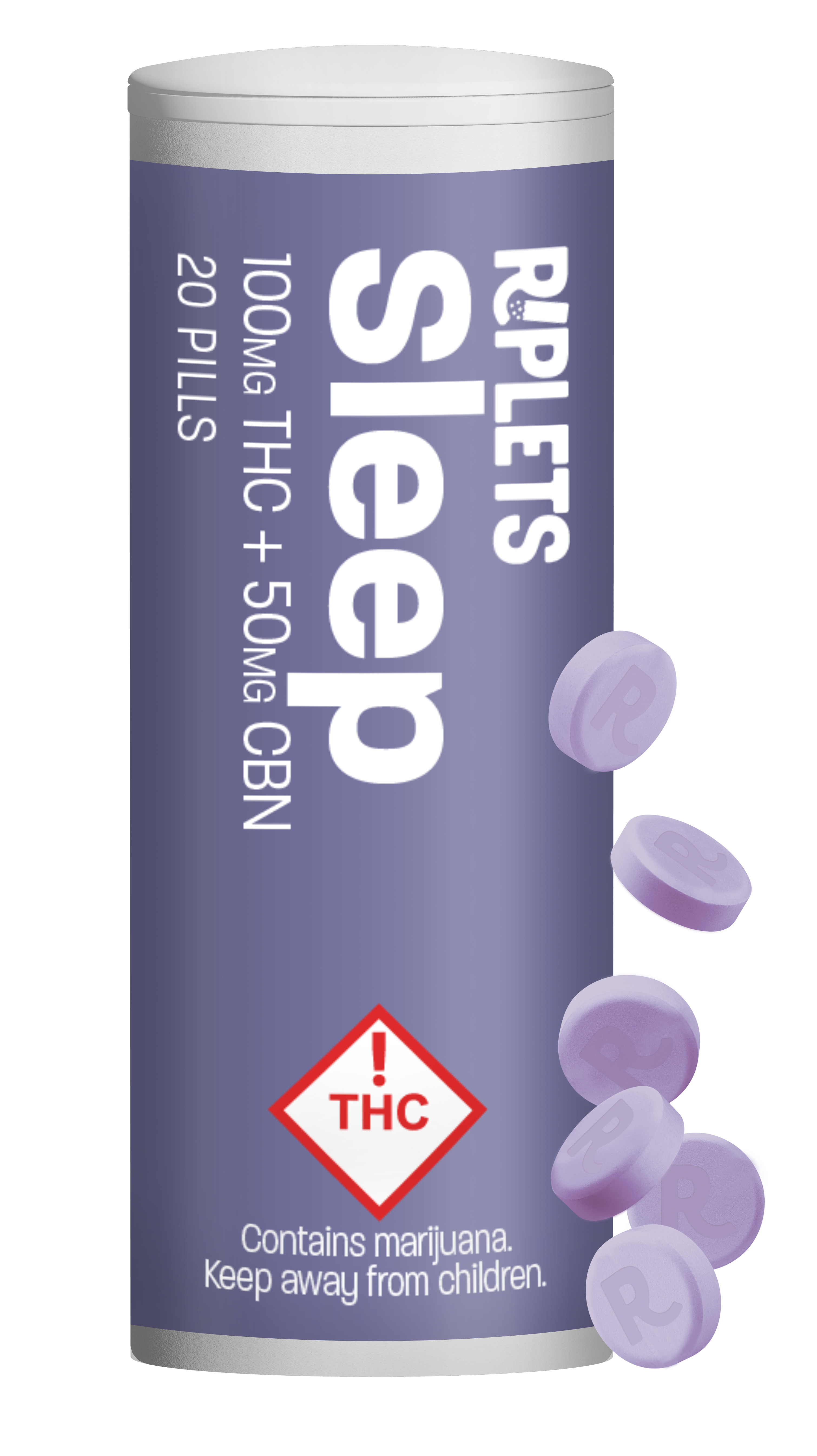 Photograph of product: 2:1 Sleep Riplets + CBN