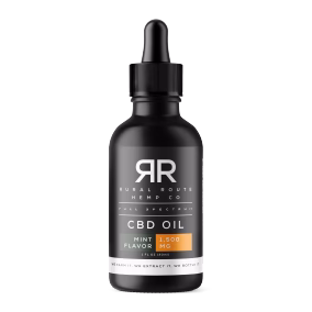 Photograph of product: Full Spectrum CBD Oil Mint Flavor - Rural Route Hemp CO - 1500mg CBD