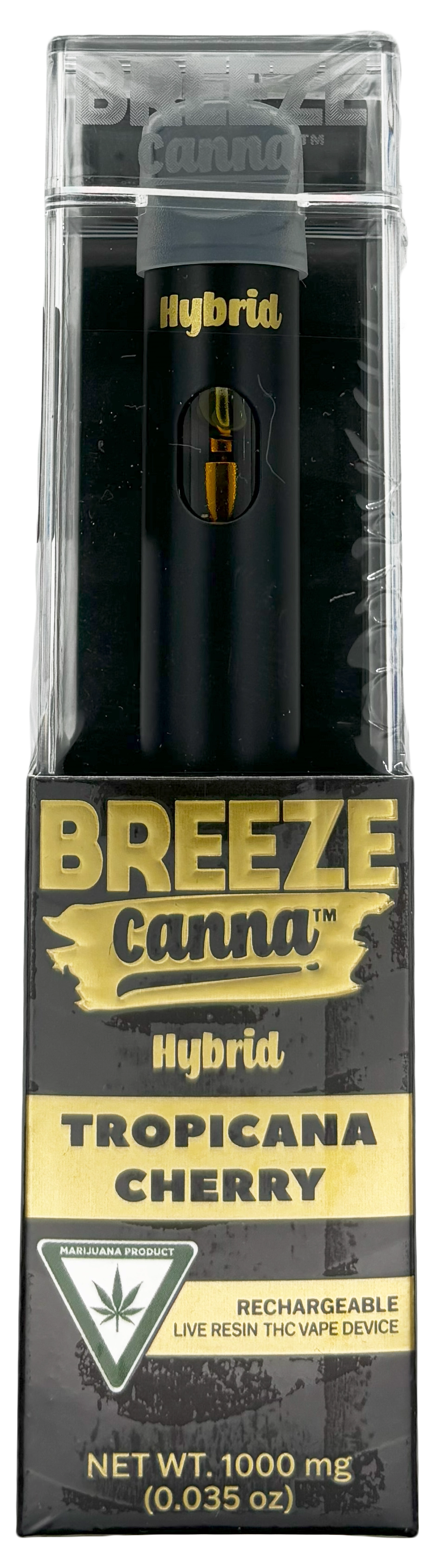 Photograph of product: Breeze | Tropicana Cherry | Disposable Live Resin Cartridge