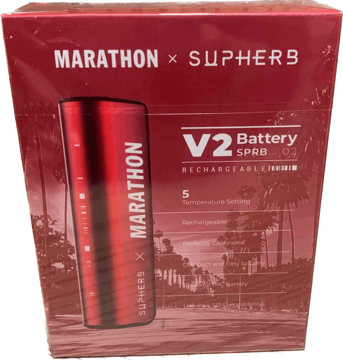 Photograph of product: Marathon x Supherb Battery (red)