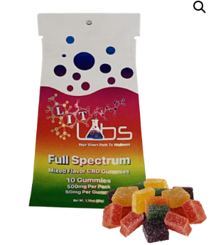 Photograph of product: Lit Labs   Full Spectrum Mixed Flavor Cbd